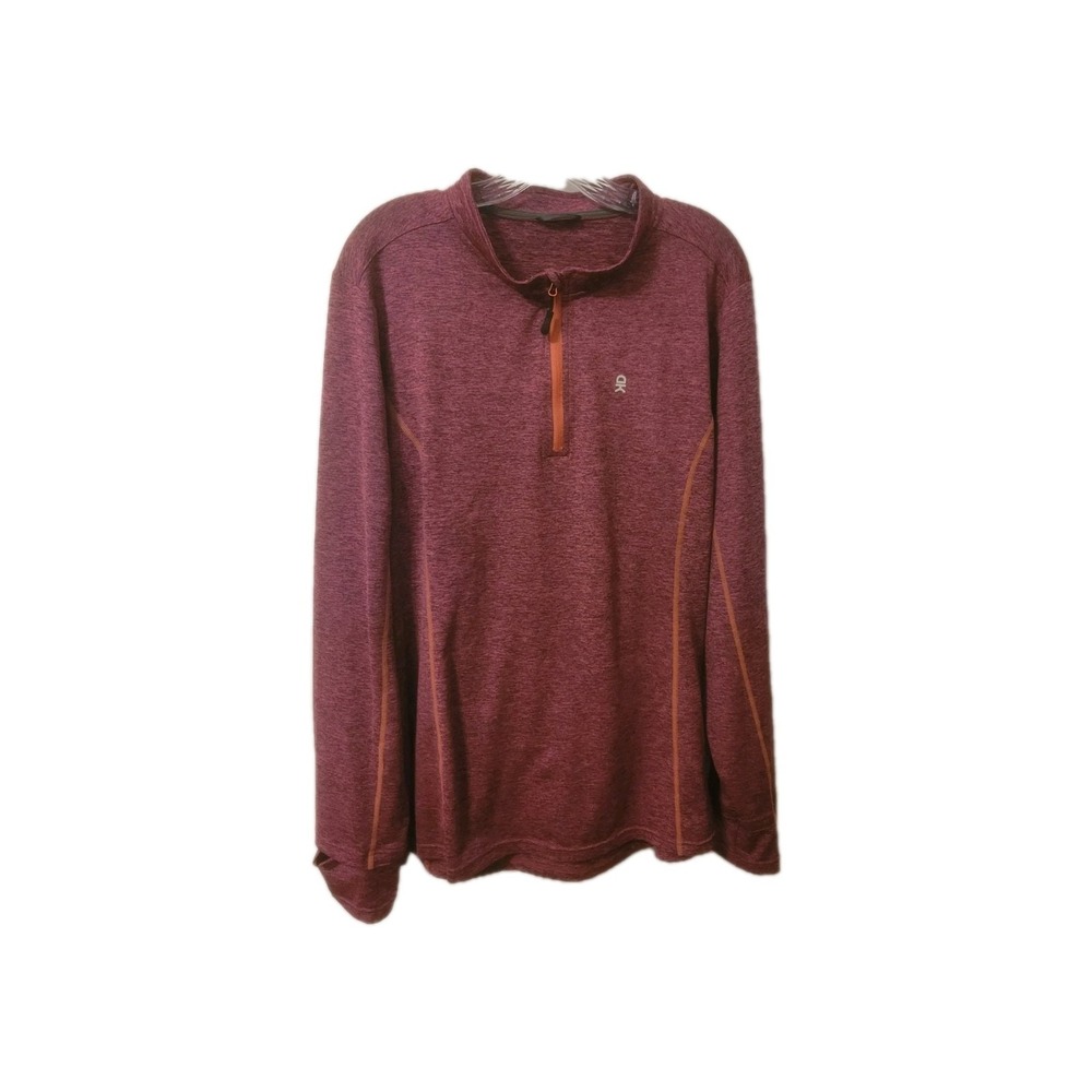Little Donkey Andy Shirt Mens Large Red‎ Long Sleeve Quick Dry Running Golf